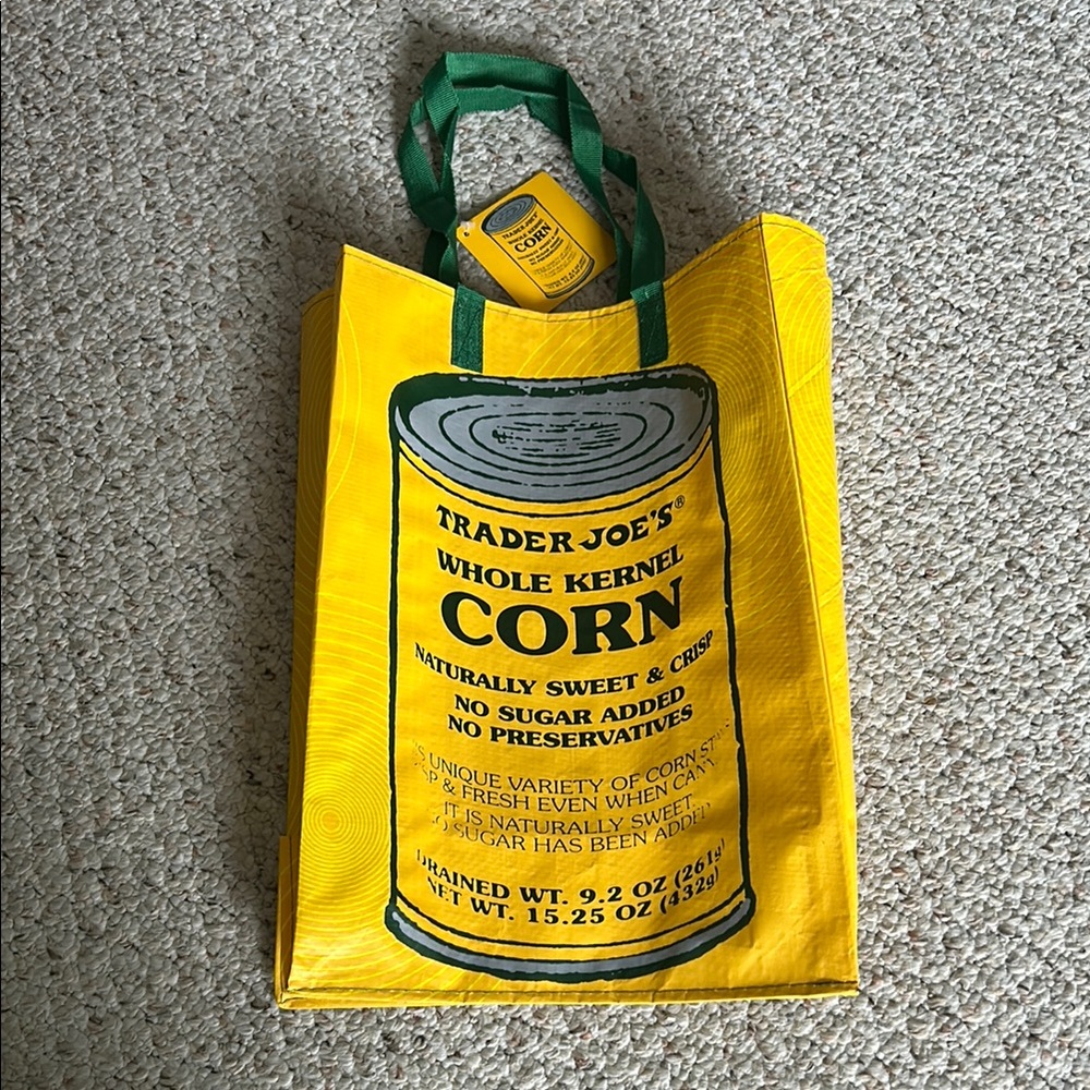 Trader Joe's Limited Edition Yellow Corn Tote Bag